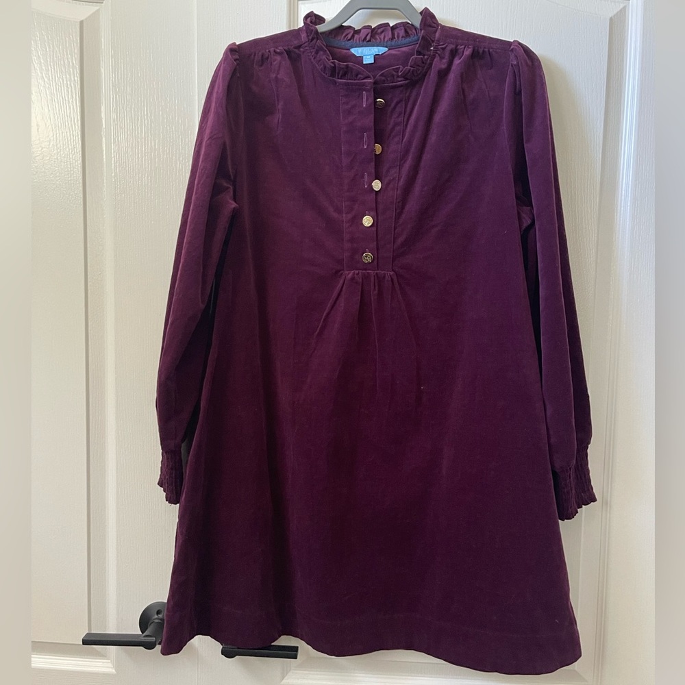 DRAPER JAMES RSVP Corduroy Scalloped Mini Dress